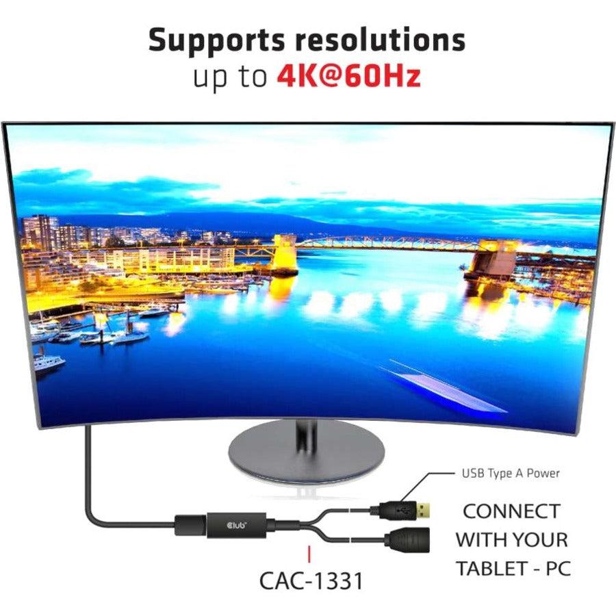 Club 3D HDMI to DisplayPort 4K60Hz M/F Active Adapter CAC-1331