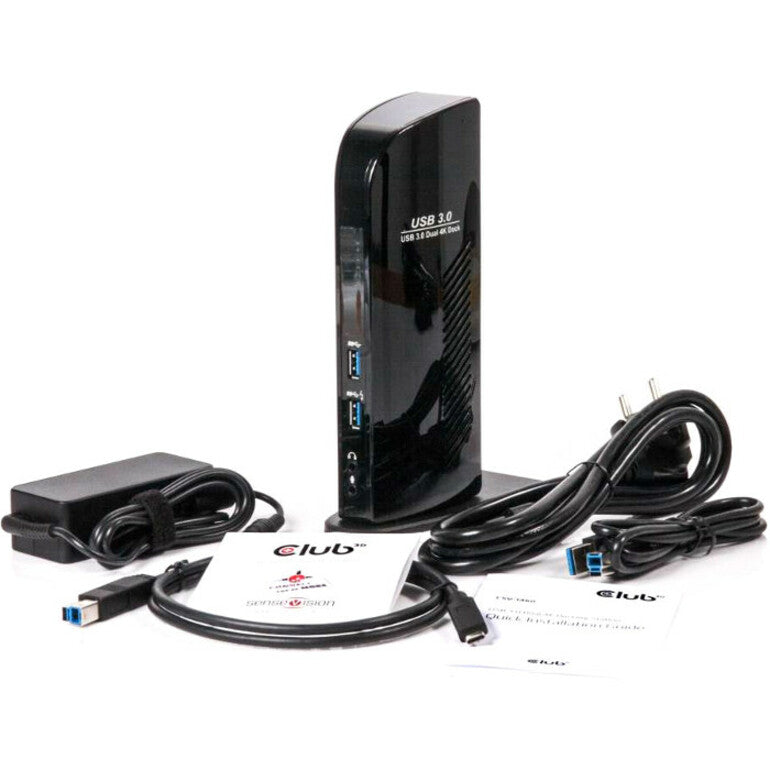 Club 3D USB 3.0 Dual Display 4K 60Hz Docking Station CSV-1460
