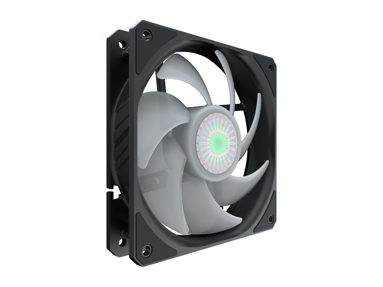 Cooler Master Mfx-B2Dn-18Npc-R1 Sickleflow 120 V2 Rgb Square Frame Fan With Customizable Leds, Air