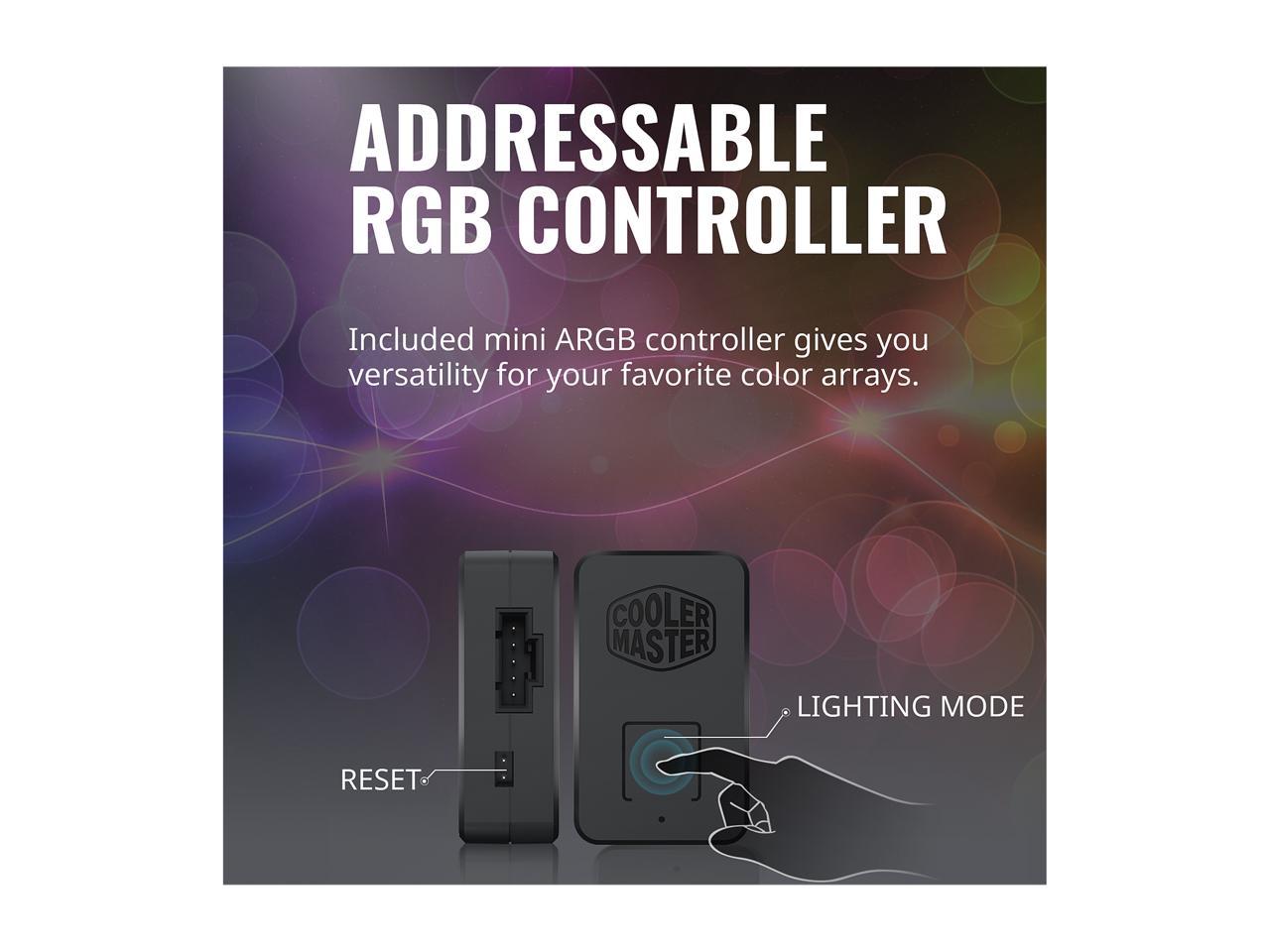 Cooler Master Masterfan Mf120 Halo (White Edition, 3 In 1 With Argb Led Controller) - Duo-Ring