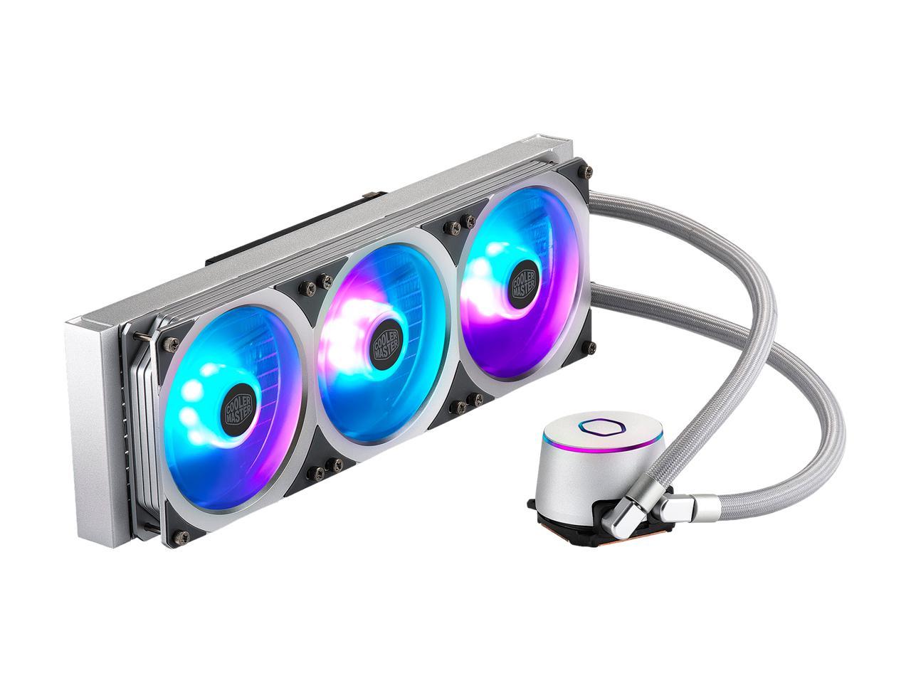 Cooler Master Masterliquid Ml360P Silver Edition Argb Close-Loop Aio Cpu Liquid Cooler, 360