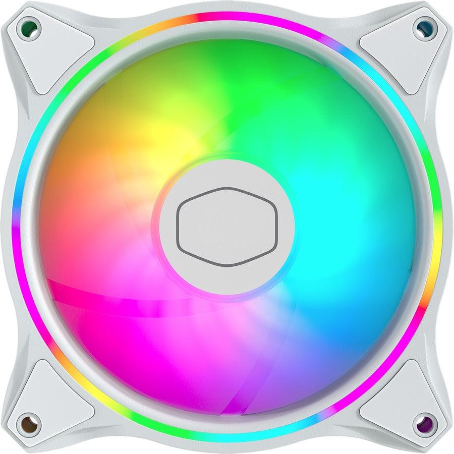 Cooler Master Masterfan Mf120 Halo (White Edition, 3 In 1 With Argb Led Controller) - Duo-Ring
