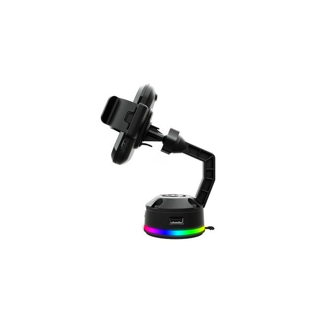 Cougar Bunker M Rgb Phone Stand With Qi Wireless Charging And 2X Usb 2.0