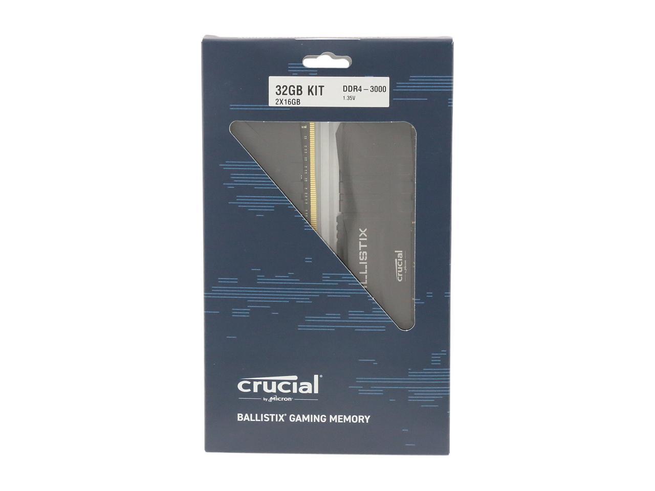 Crucial Ballistix 3600 Mhz Ddr4 Dram Desktop Gaming Memory Kit 16Gb (8Gbx2) And 32Gb (16Gbx2)