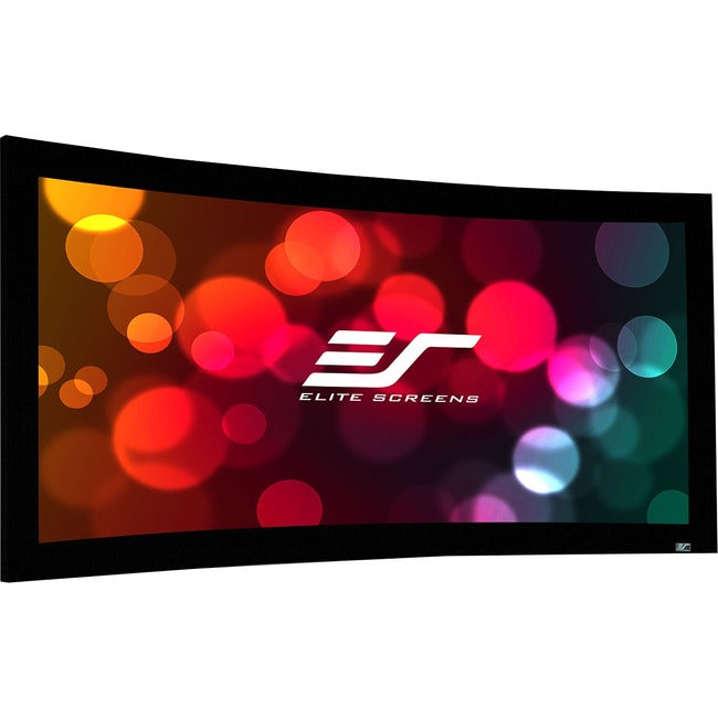 Curved Fixed Frame Projection Screen 96-Inch Lunette Series CineWhite 2.35:1 | TecISoft CURVE235-96W