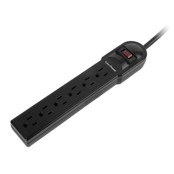 Cyberpower Csb604 Surge Protector Black 6 Ac Outlet(S) 125 V 1.219 M