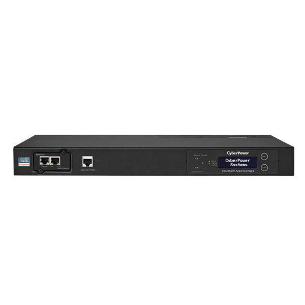 Cyberpower Pdu15Swhviec12Atnet Power Distribution Unit (Pdu) 12 Ac Outlet(S) 1U Black