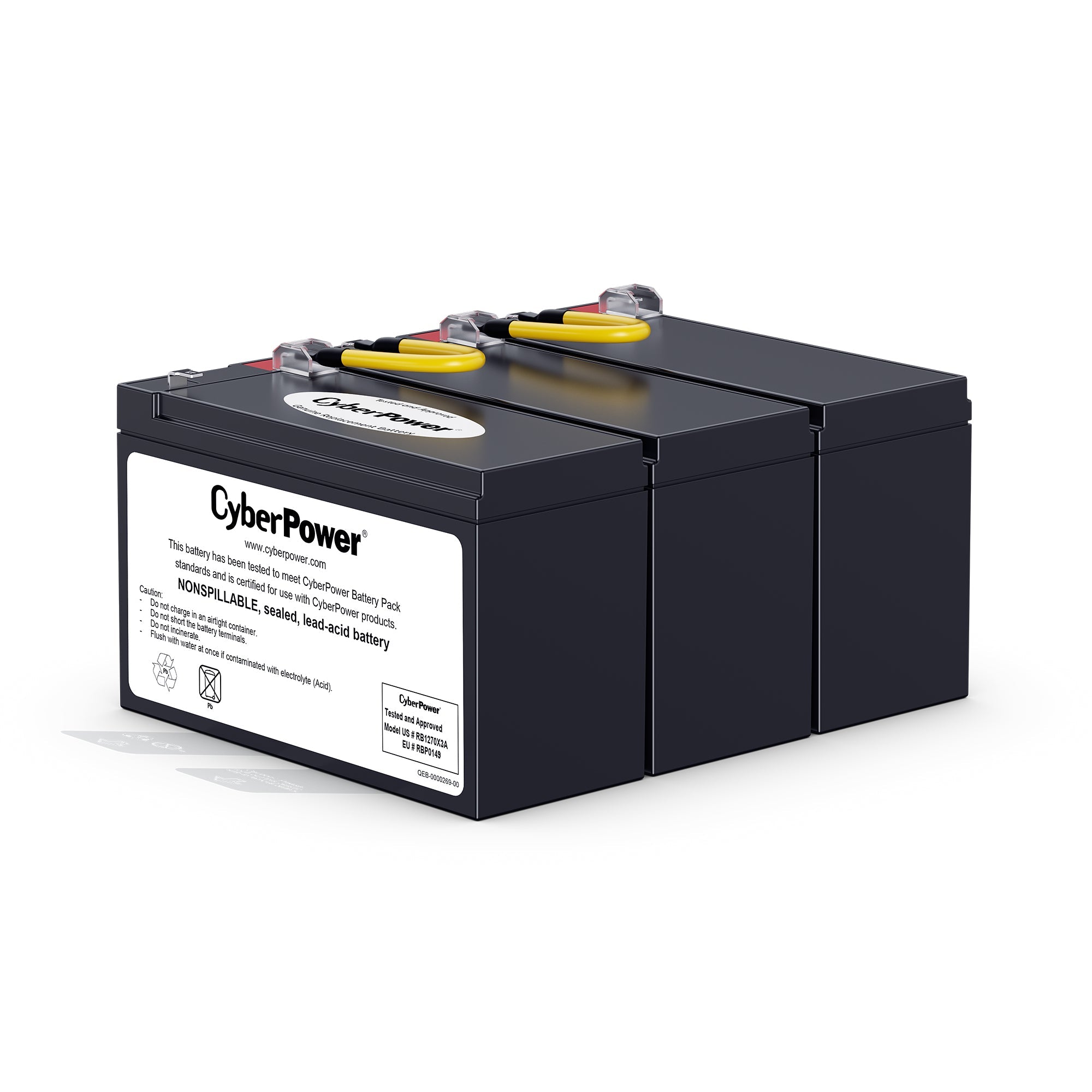 Cyberpower Rb1270X3A Ups Battery Sealed Lead Acid (Vrla) 12 V 7 Ah