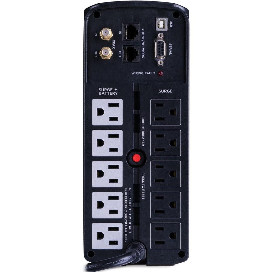 Cyberpower Brg1000Avrlcd Uninterruptible Power Supply (Ups) 1 Kva 600 W 10 Ac Outlet(S)