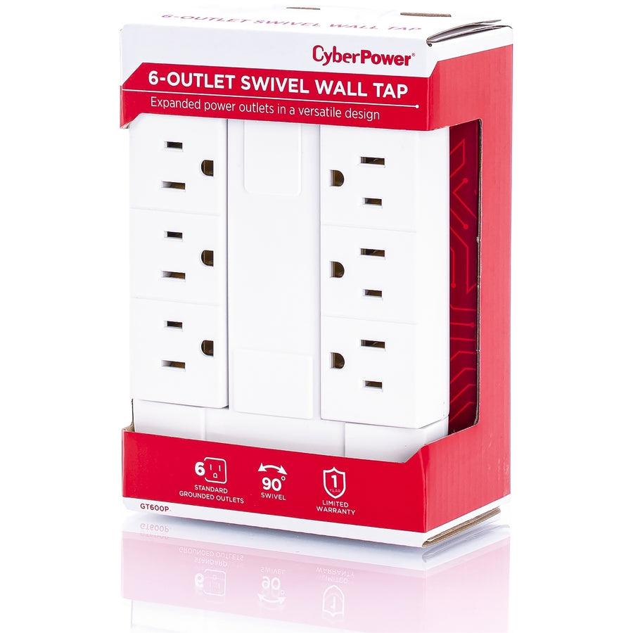 Cyberpower Gt600P Power Plug Adapter Nema 5-15P Nema 5-15R White