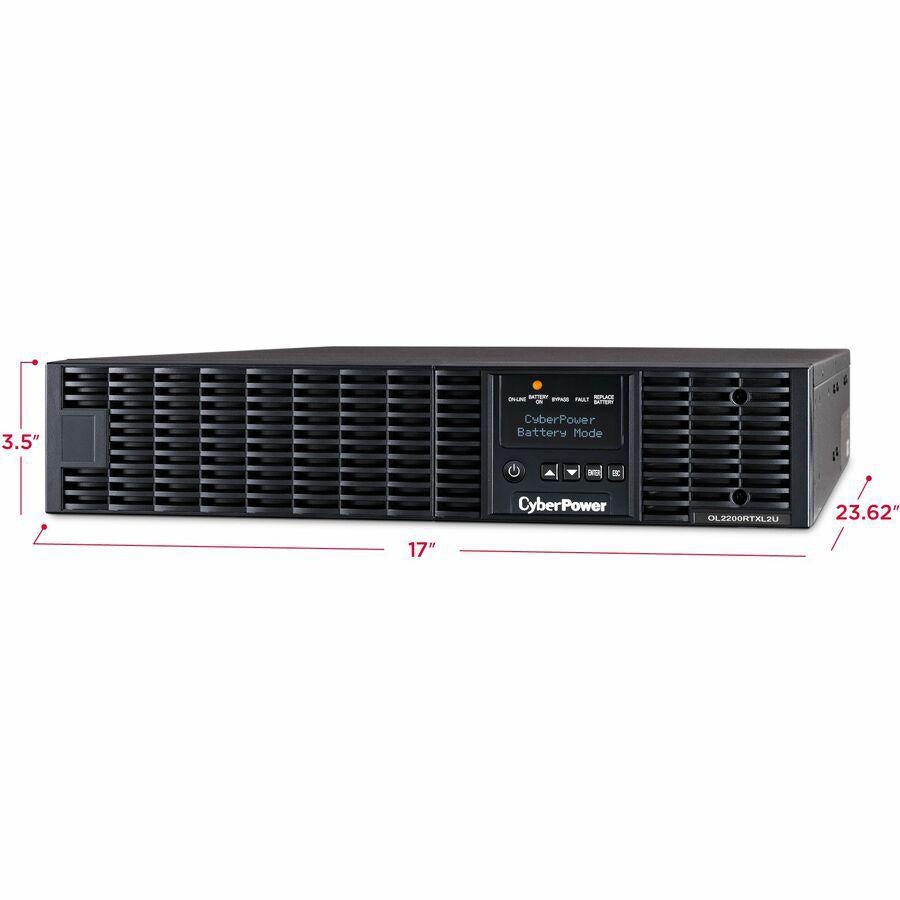 Cyberpower Ol2200Rtxl2U Uninterruptible Power Supply (Ups) 2.2 Kva 1800 W 7 Ac Outlet(S)