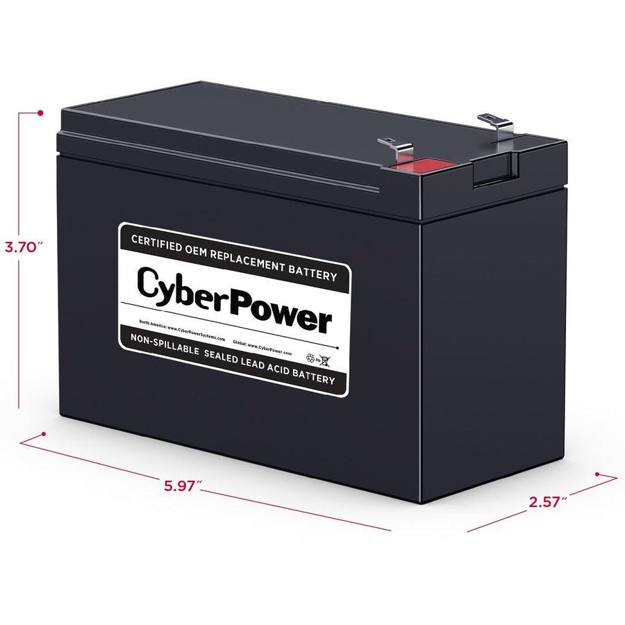 Cyberpower Rb1270C Ups Battery Sealed Lead Acid (Vrla) 12 V 7 Ah