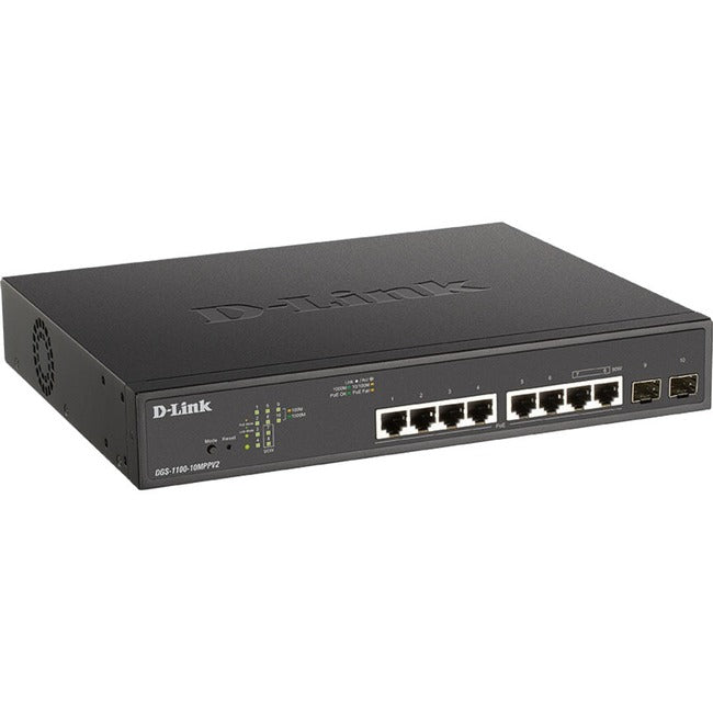 D-Link 10-Port Gigabit Smart Managed PoE Switch DGS-1100-10MPPV2