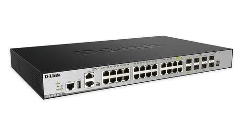 D-Link 28-Port Managed Stackable Switch with 10GbE Ports - Layer 3 Enterprise Network Switch | DGS-3630-28TC/SI