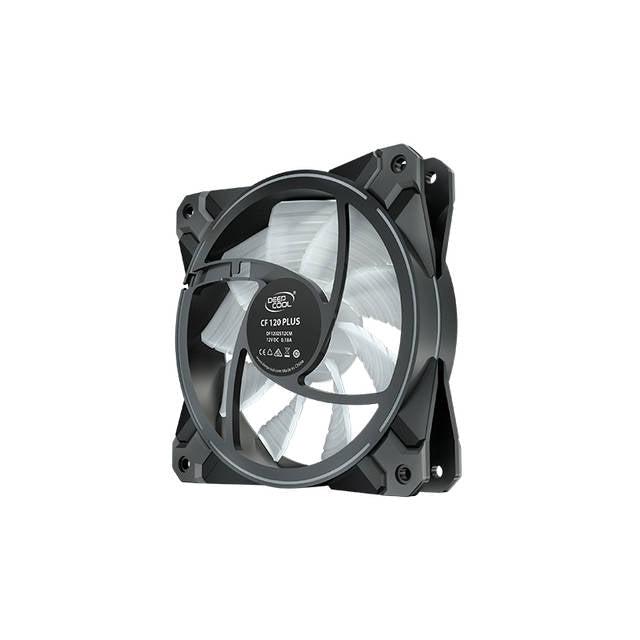 Deepcool Cf120 Plus 3X120Mm Pwm Fan, A-Rgb Dual Loop Lighting Zones, High Airflow And Low-Noise,