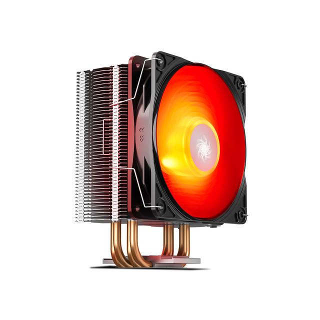 Deepcool Gammaxx 400 V2 Red Cpu Cooler 4 Heatpipes 120Mm Pwm Fan With Red Led Universal Socket Solution