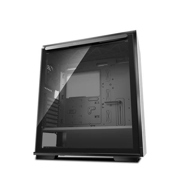 Deepcool Macube 310 Wh Gamer Storm Macube 310 White Atx Mid Tower Case Full-Size Magnetic Tempered Glass Built-In Fan Hub And Graphics Card Holder