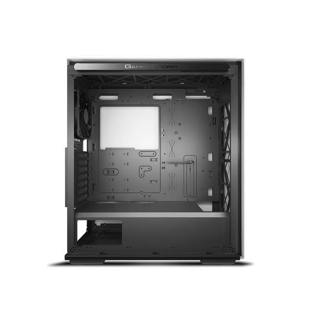 Deepcool Macube 310 Wh Gamer Storm Macube 310 White Atx Mid Tower Case Full-Size Magnetic Tempered Glass Built-In Fan Hub And Graphics Card Holder