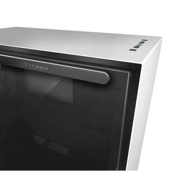 Deepcool Macube 310 Wh Gamer Storm Macube 310 White Atx Mid Tower Case Full-Size Magnetic Tempered Glass Built-In Fan Hub And Graphics Card Holder