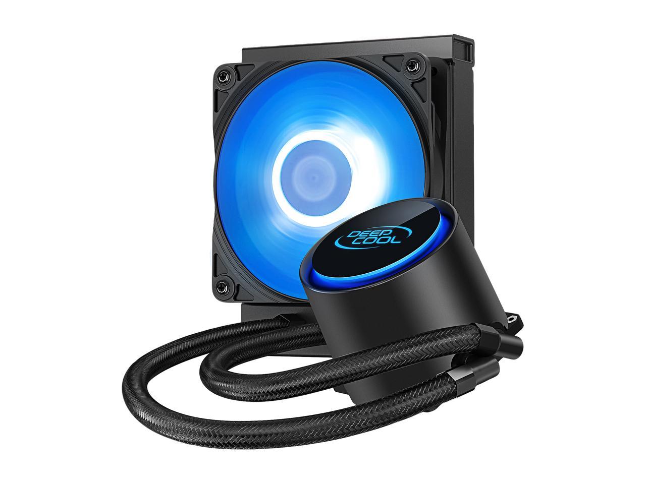 Deepcool Castle 120R Aio Liquid Cpu Cooler, Anti-Leak Technology, 120Mm Rgb Pwm Fan, 12V 4-Pin Motherboard Connector, Intel 115X/ 1200/ 2066, Amd Am4