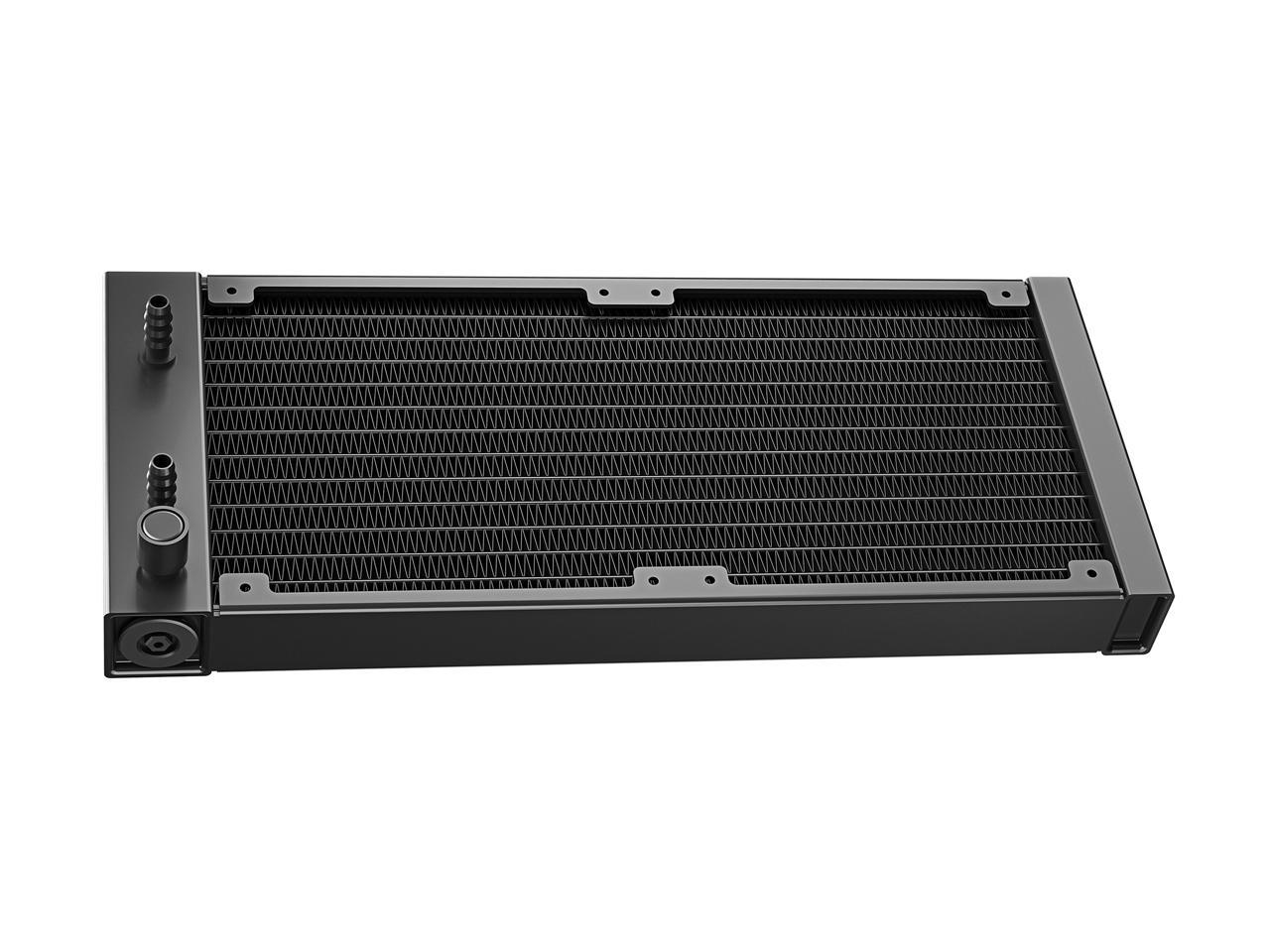 Deepcool Castle 240R Aio Liquid Cpu Cooler, Anti-Leak Technology, 120Mm Rgb Pwm Fan, 12V 4-Pin Motherboard Connector, Intel/ Amd Am4