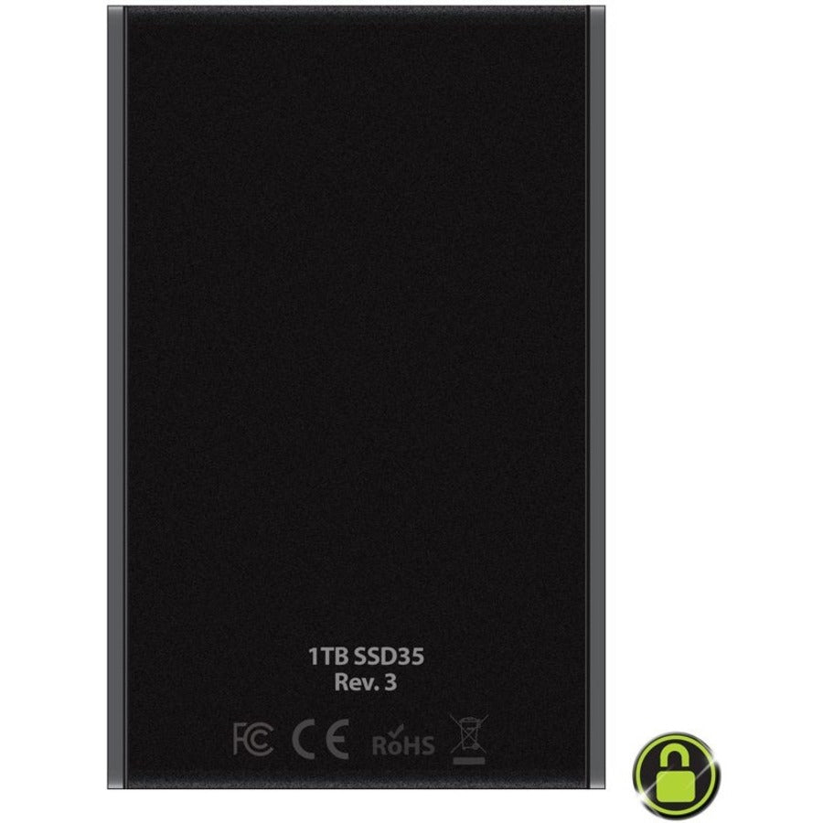 Defender SSD 35 AES 256-Bit Hardware Encrypted External Solid State Drive KDH3B-35-1TSSD