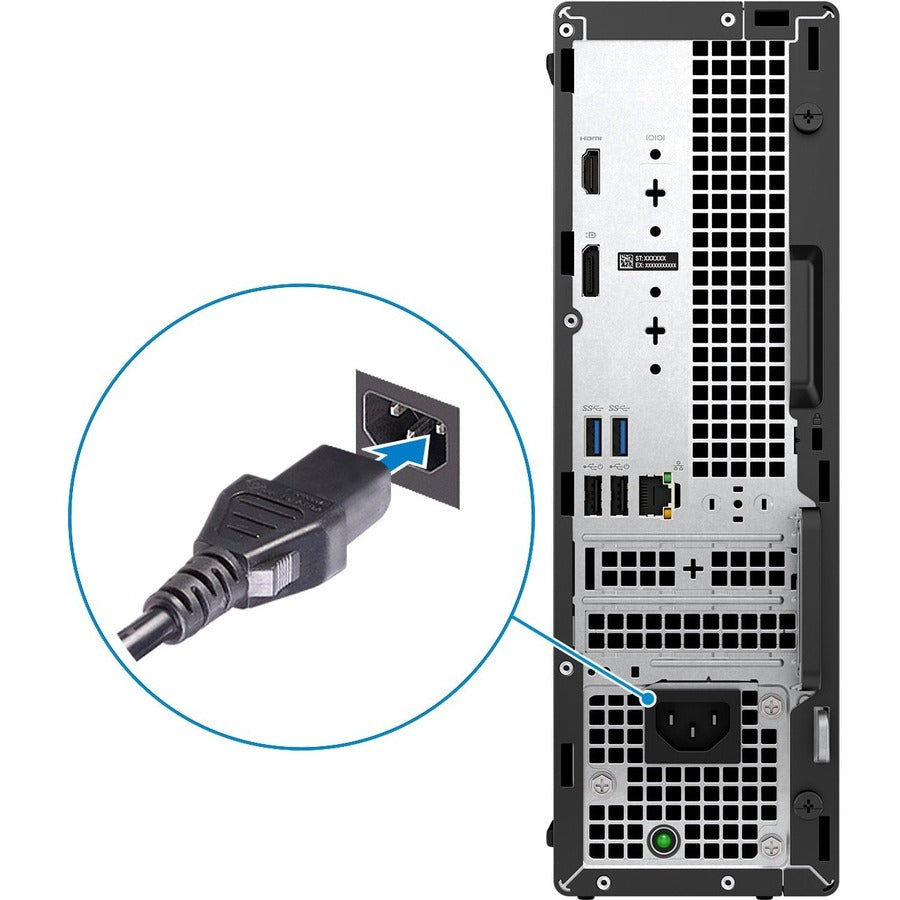 Dell OptiPlex 3000 Desktop Computer - Intel Core i3 12th Gen i3-12100 - 8 GB - 256 GB SSD - Small Form Factor - Black H64X1
