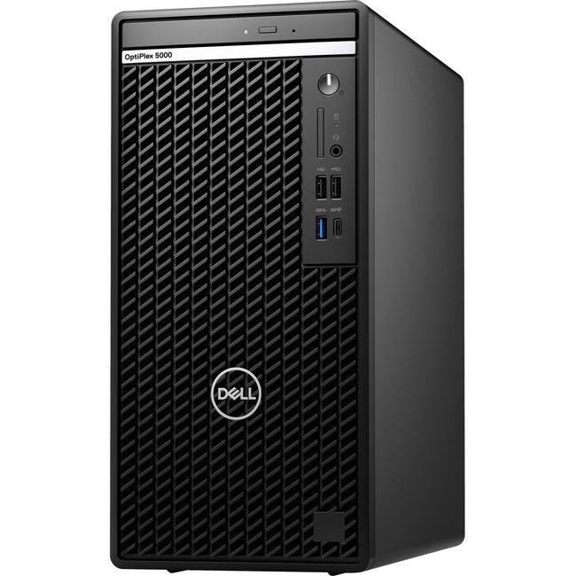 Dell OptiPlex 5000 Desktop Computer - Intel Core i7 12th Gen i7-12700 - vPro Technology - 16 GB - 512 GB SSD - Tower - Black V62CY