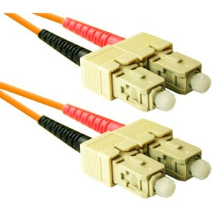 ENET 30M SC/SC Duplex Multimode 50/125 OM2 or Better Orange Fiber Patch Cable 30 meter SC-SC Individually Tested SC2-50-30M-ENC
