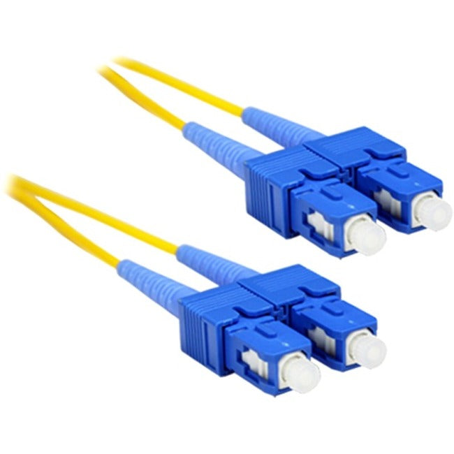 ENET 30M SC/SC Duplex Single-mode 9/125 OS1 or Better Yellow Fiber Patch Cable 30 meter SC-SC Individually Tested SC2-SM-30M-ENC