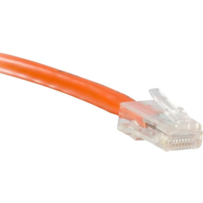 ENET Cat5e Orange 6 Foot Non-Booted (No Boot) (UTP) High-Quality Network Patch Cable RJ45 to RJ45 - 6Ft C5E-OR-NB-6-ENC