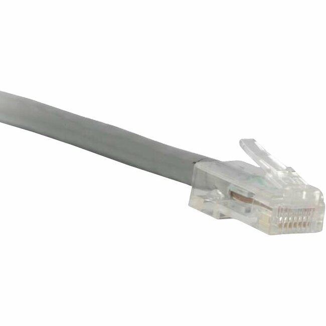 ENET Cat6 Gray 75 Foot Non-Booted (No Boot) (UTP) High-Quality Network Patch Cable RJ45 to RJ45 - 75Ft C6-GY-NB-75-ENC