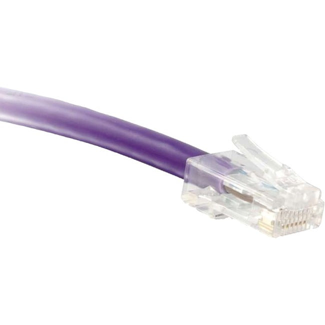 ENET Cat6 Purple 10 Foot Non-Booted (No Boot) (UTP) High-Quality Network Patch Cable RJ45 to RJ45 - 10Ft C6-PR-NB-10-ENC
