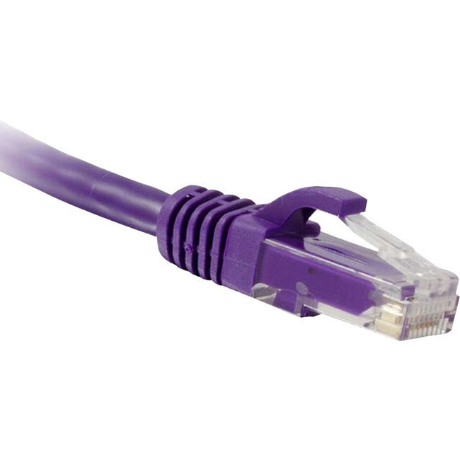 ENET Cat6 Purple 15 Foot Patch Cable with Snagless Molded Boot (UTP) High-Quality Network Patch Cable RJ45 to RJ45 - 15Ft C6-PR-15-ENC