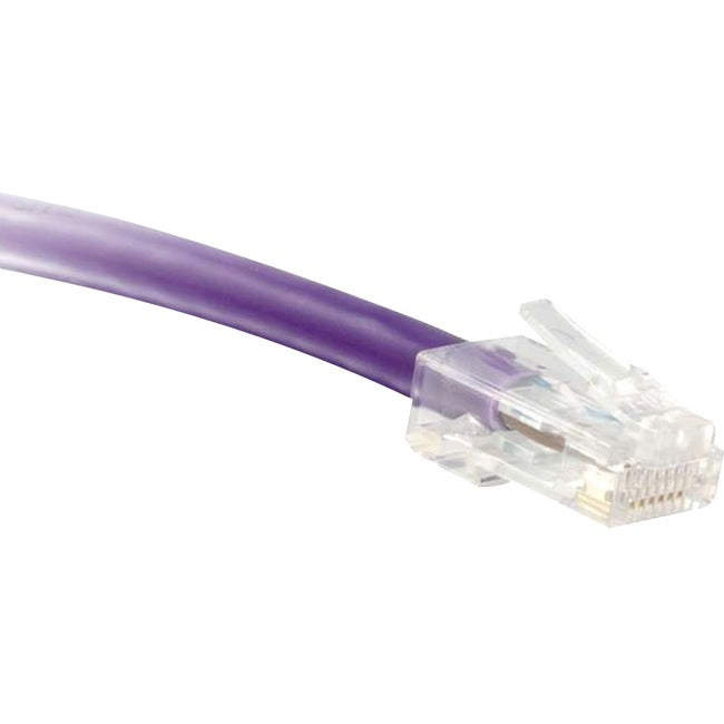 ENET Cat6 Purple 5 Foot Non-Booted (No Boot) (UTP) High-Quality Network Patch Cable RJ45 to RJ45 - 5Ft C6-PR-NB-5-ENC