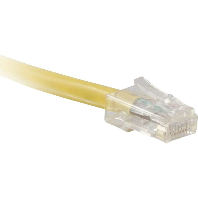 ENET Cat6 Yellow 35 Foot Non-Booted (No Boot) (UTP) High-Quality Network Patch Cable RJ45 to RJ45 - 35Ft C6-YL-NB-35-ENC