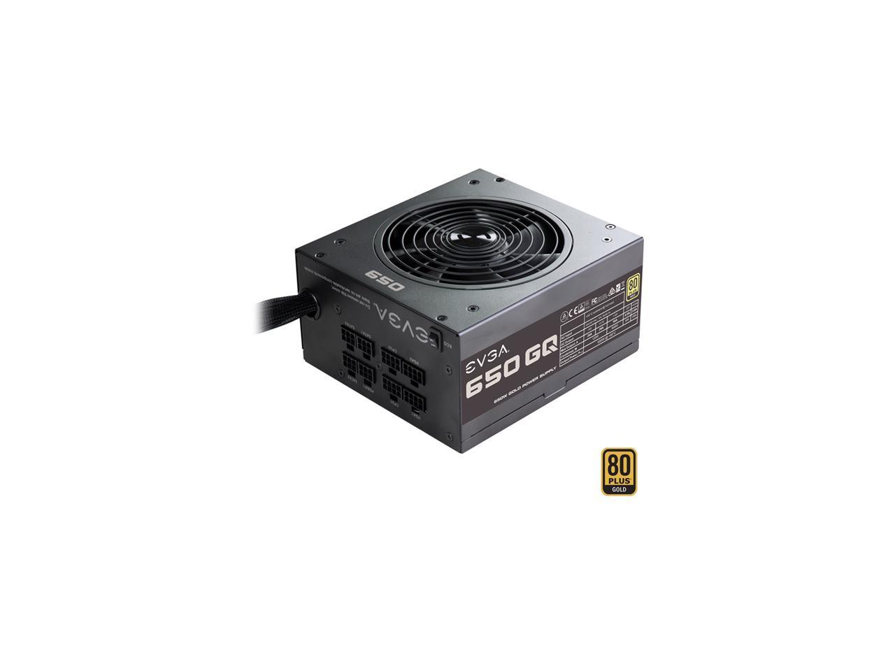 Evga Supernova 650 Gq 210-Gq-0650-V1 650W 80 Plus Gold Atx12V & Eps12V Power Supply W/ Active Pfc