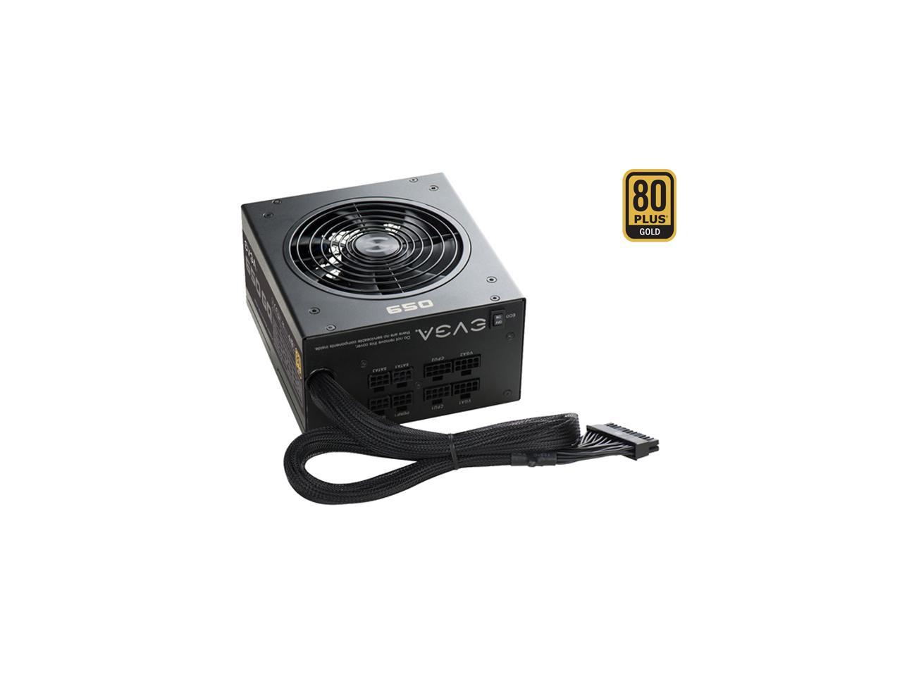 Evga Supernova 650 Gq 210-Gq-0650-V1 650W 80 Plus Gold Atx12V & Eps12V Power Supply W/ Active Pfc