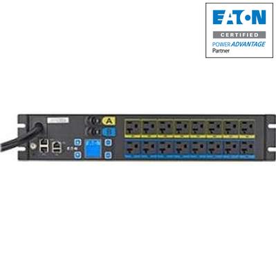 Eaton Metered Input rack PDU, 2U, L5-30P input, 10 ft cord, Single-phase, 100-127V, Outlets: (16) 5-20R EMIU05-10
