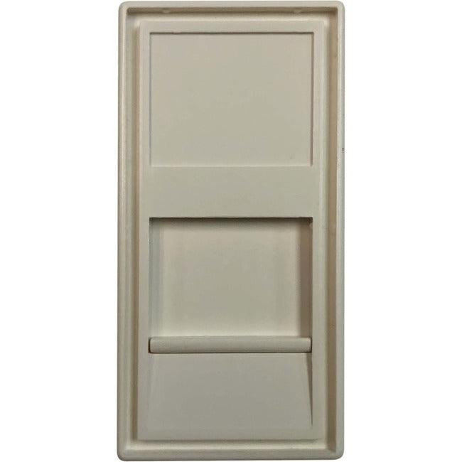 Eaton Tripp Lite Series 1-Port European-Style Insert, Unloaded Shuttered Module, 22.5 x 45 mm, White, TAA N042E-WHM1-S