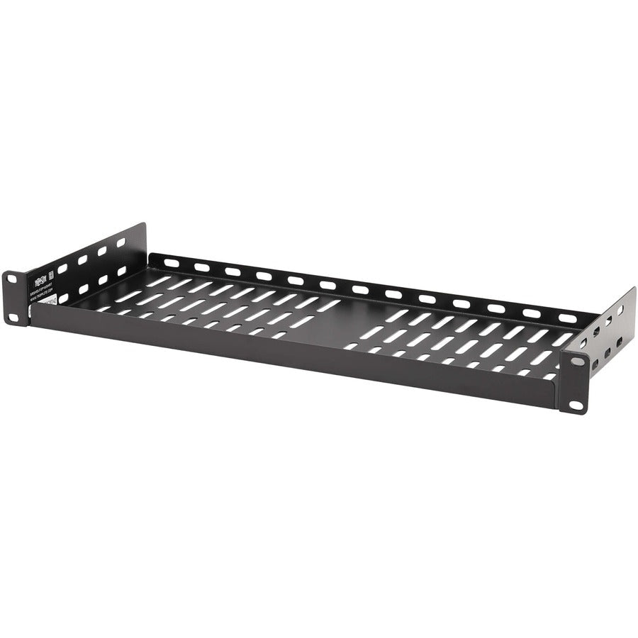 Eaton Tripp Lite Series SmartRack Cantilever Fixed Steel Rack Shelf - 1U, Vented, 7 in. (17.8 cm) Deep, Holds up to 40 lb. (18 kg) SRSHELF2P1USHRT
