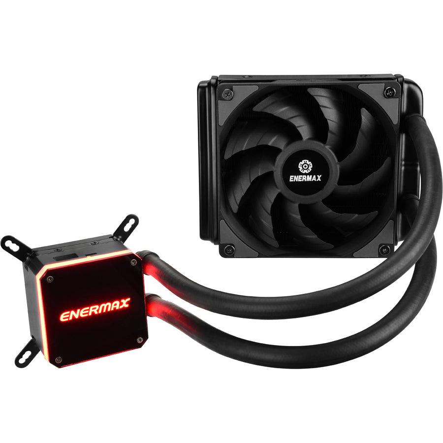 Enermax Liqmax Iii 120 Performance, All-In-One Cpu Liquid Cooler For Am4 / Lga1200, 120Mm Radiator, Dual-Chamber Water Block, Dual-Convex Blade Fan