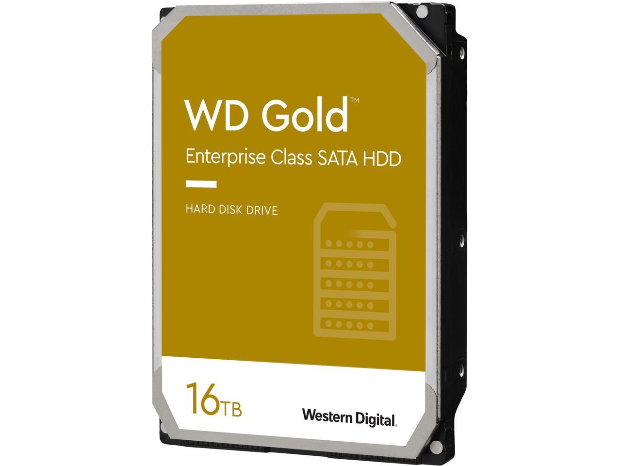 Enterprise Hard Drive - 16TB WD Gold SATA HDD Storage | Western Digital WD161KRYZ