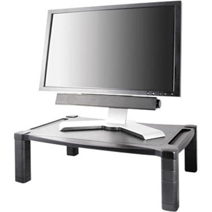 Extra Wide Deluxe Monitor Stand MS500 - Adjustable Deluxe Desktop Riser | Kantek
