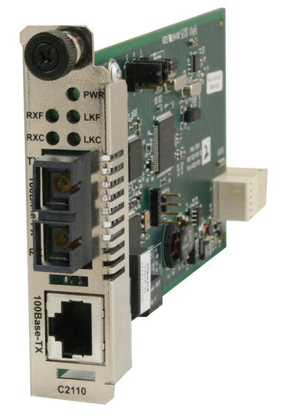 Fast Ethernet Media Converter Module - 100Base-TX to 100Base-FX | Tecisoft C2110-1039