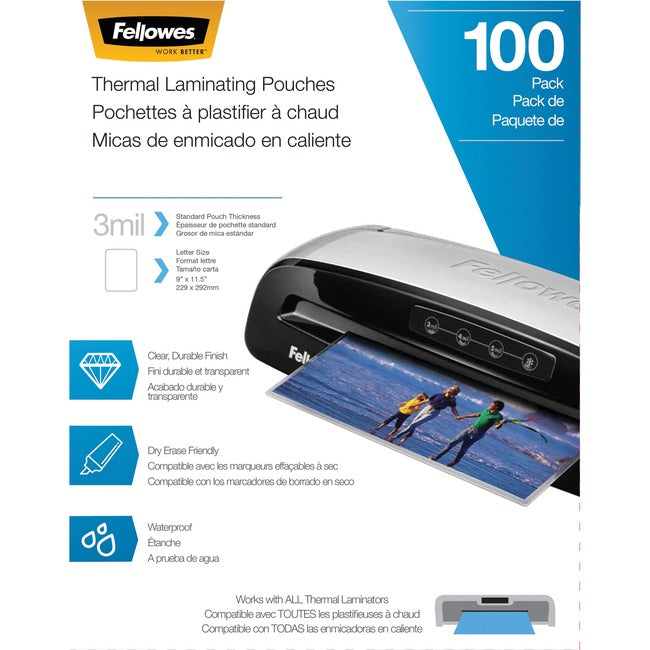 Fellowes Letter-Size Thermal Laminating Pouches 5743301