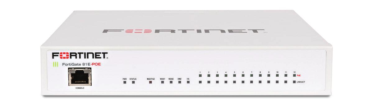 Fortinet 16 X Ge Rj45 Ports (Including 2 X Wan Ports, 1 X Dmz Port, 1 Ha Port, 12 X Poe Ports). 128Gb Onboard Storage.