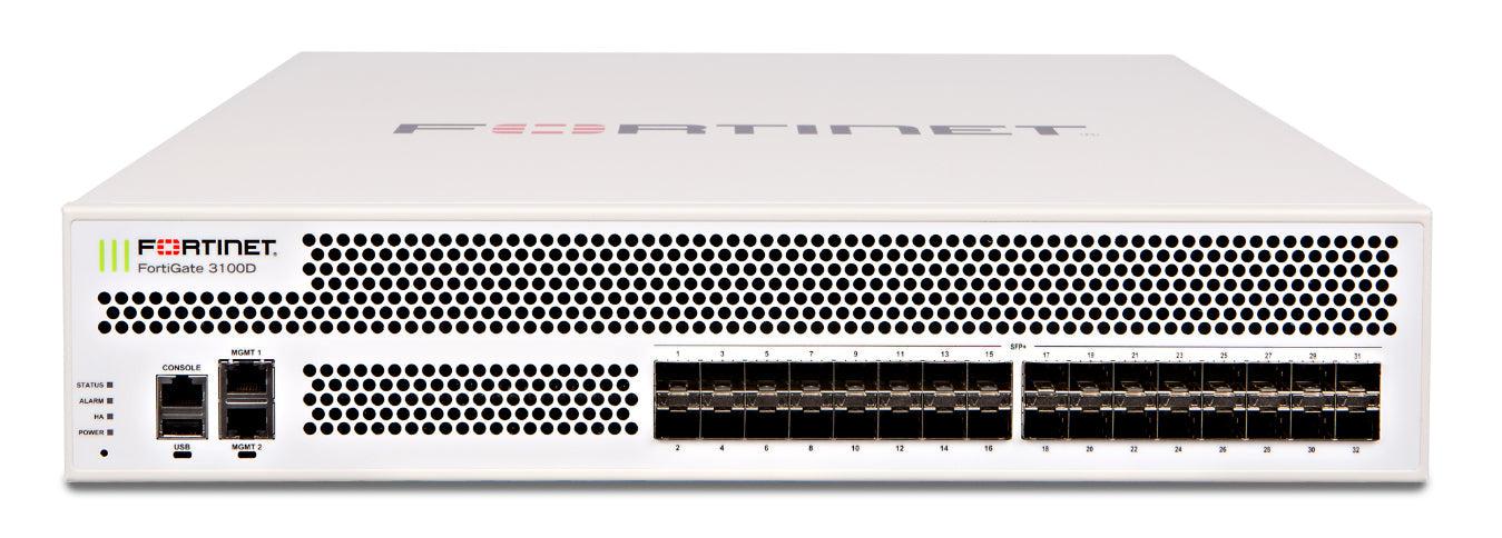 Fortinet Fortigate-3100D Hardware Plus 5 Year 24X7 Forticare And Fortiguard Enterprise Protection