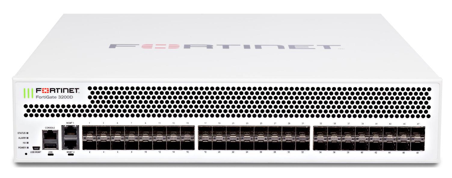 Fortinet Fortigate-3200D Hardware Plus 5 Year 24X7 Forticare And Fortiguard Enterprise Protection