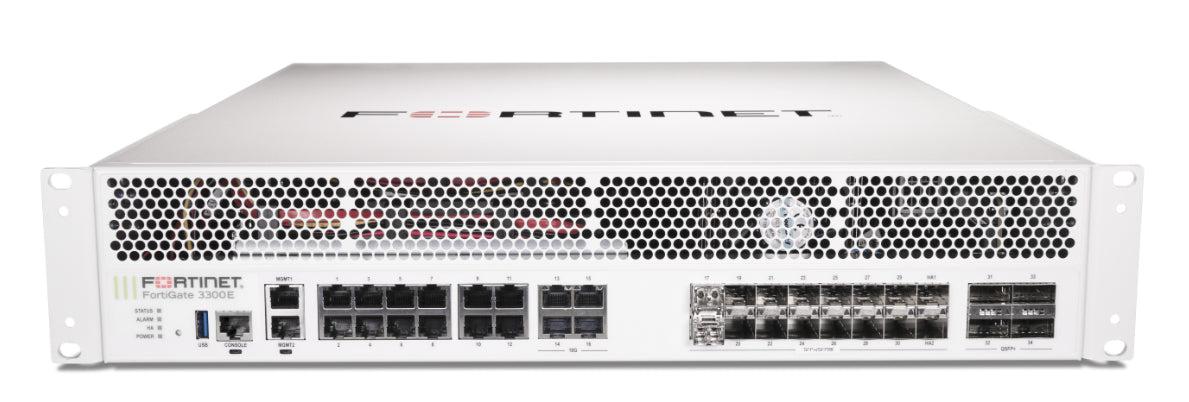 Fortinet Fortigate-3300E Hardware Plus 1 Year 24X7 Forticare And Fortiguard Enterprise Protection